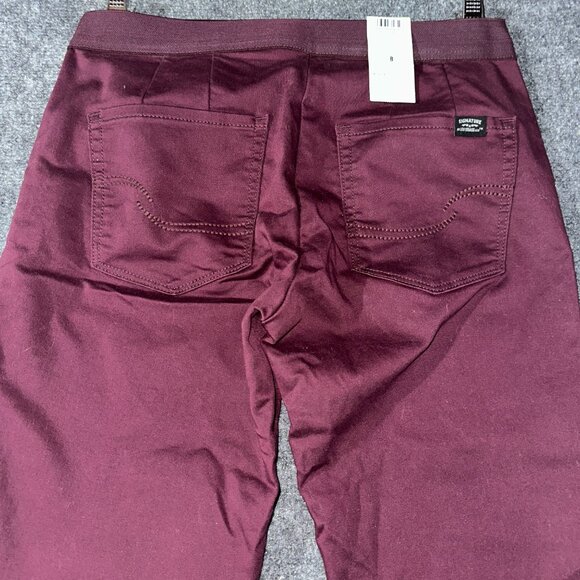 Signature Levi Strauss 8 Modern Ankle Jegging Wine Color Cotton Stretch NEW - Picture 7 of 8
